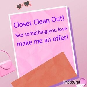 Closet Clean Out! Send me an offer!